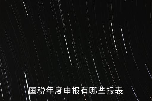 深圳國稅年度報些什么報有，一般納稅人月度季度 及年度都分別要向國稅 地稅上報什么報報表