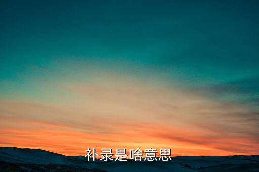 發(fā)票補(bǔ)錄是什么意思，補(bǔ)錄是什么意思