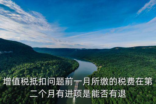 增值稅抵扣問題前一月所繳的稅費(fèi)在第二個(gè)月有進(jìn)項(xiàng)是能否有退