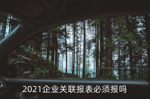 2021企業(yè)關(guān)聯(lián)報(bào)表必須報(bào)嗎