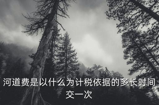 河道費(fèi)是以什么為計稅依據(jù)的多長時間交一次