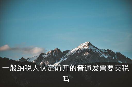 認(rèn)定前發(fā)票是什么，認(rèn)證發(fā)票提示提交發(fā)票為認(rèn)定前發(fā)票我們早就是一般納稅人了  搜