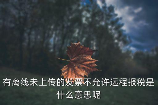 遠(yuǎn)程報稅是什么意思，征期抄報稅和遠(yuǎn)程報稅是一個概念嗎有什么區(qū)別呢