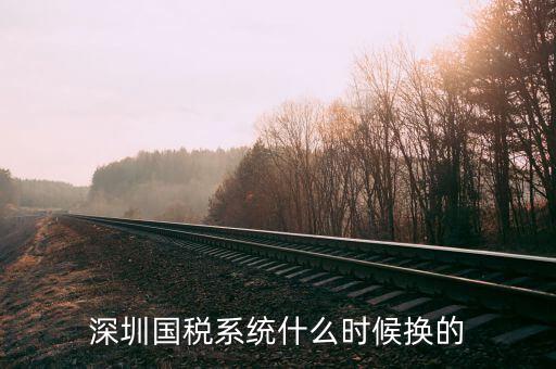 深圳實名辦稅到什么時候止，深圳國稅系統(tǒng)什么時候換的