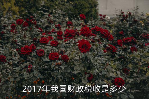 2017年我國財(cái)政稅收是多少