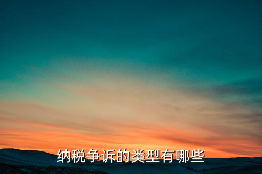 什么是納稅爭(zhēng)議，納稅爭(zhēng)議和稅收處罰分別有哪些