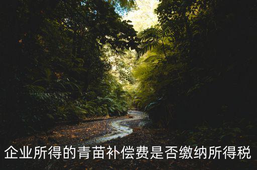 青苗補償款征什么稅，青苗賠償是否應(yīng)交繳地稅