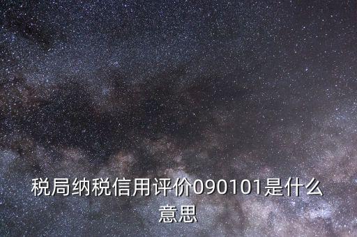 稅局101是什么意思，101是什么意思