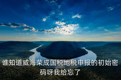 誰(shuí)知道威海榮成國(guó)稅地稅申報(bào)的初始密碼呀我給忘了