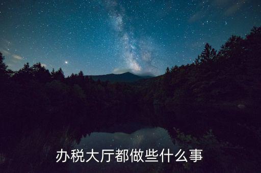 稅務(wù)大廳承擔(dān)什么責(zé)任，辦稅大廳都做些什么事