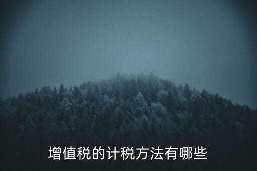 什么是計(jì)稅方式，增值稅的計(jì)稅方法有哪些