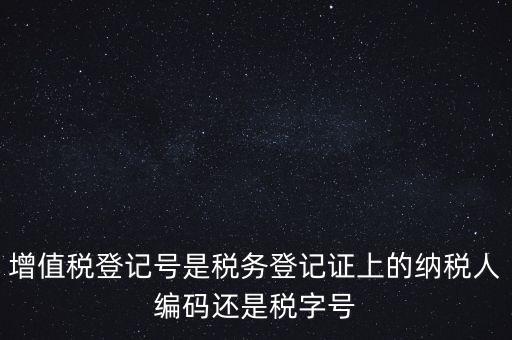 一般納稅人登記編號(hào)是什么，納稅人編號(hào)是什么