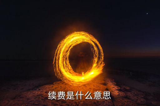 續(xù)費(fèi)是什么意思