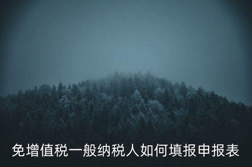 免稅如何填寫申報(bào)表，免稅企業(yè)如何填報(bào)增值稅納稅申報(bào)表