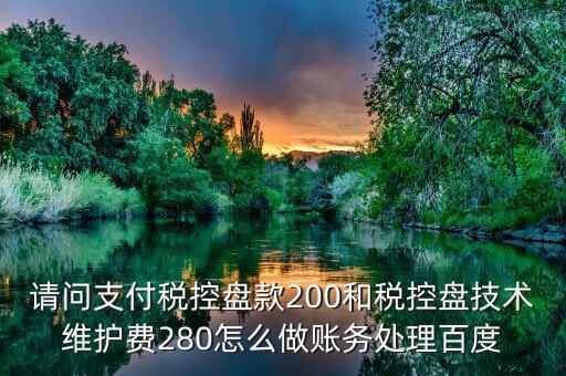 百望稅控280元 如何入賬，稅控280元收到發(fā)票怎么入賬