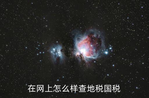 如何查國(guó)地稅是否正常，在網(wǎng)上怎么樣查地稅國(guó)稅