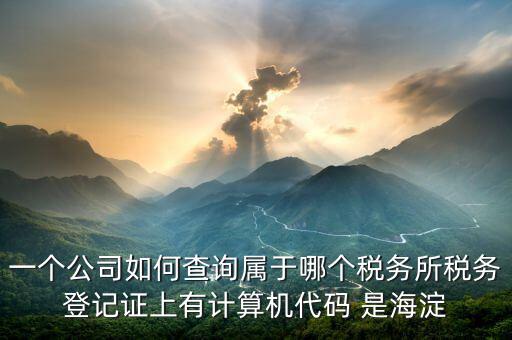 企業(yè)屬于哪個(gè)國(guó)稅分局如何查詢，怎么查詢公司的主管稅務(wù)機(jī)關(guān)