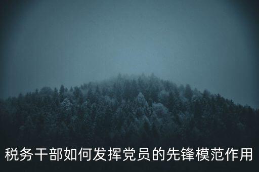 稅收征管改革黨員如何發(fā)揮作用，稅務(wù)干部如何發(fā)揮黨員的先鋒模范作用