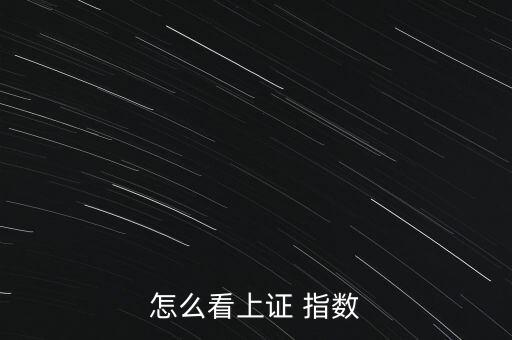 怎么看上證 指數(shù)