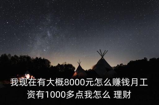 我現(xiàn)在有大概8000元怎么賺錢月工資有1000多點(diǎn)我怎么 理財