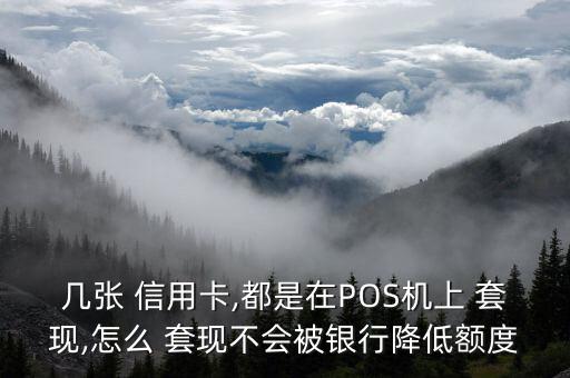 幾張 信用卡,都是在POS機上 套現(xiàn),怎么 套現(xiàn)不會被銀行降低額度