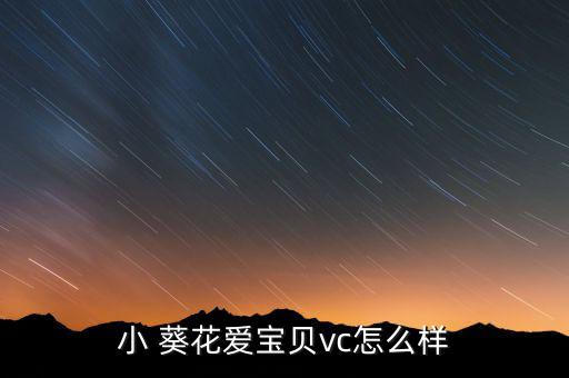 小 葵花愛寶貝vc怎么樣