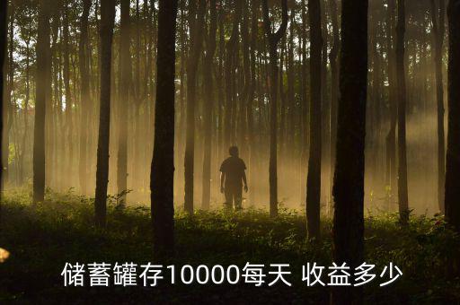  儲(chǔ)蓄罐存10000每天 收益多少