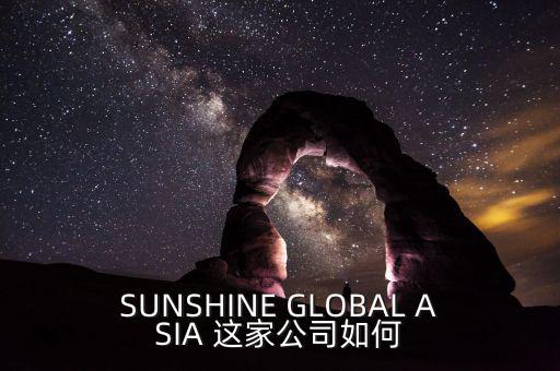 永信亞洲有限公司主要業(yè)務(wù)是什么，SUNSHINE GLOBAL ASIA 這家公司如何