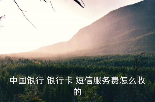 銀行卡短信業(yè)務(wù)怎么扣費(fèi)的,中國(guó)銀行行卡短信通知收費(fèi)每月2元