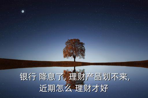 銀行降息后怎么理財,理財有風(fēng)險但是投資有收益