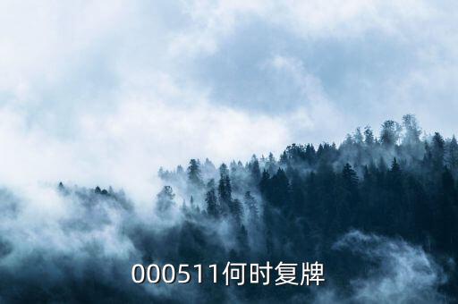 000511什么時候復盤，000511什么時候復牌