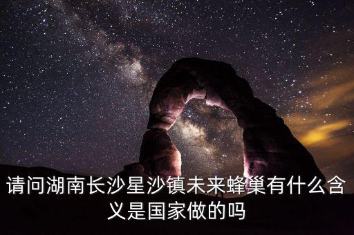 蜂巢城市什么意思，請(qǐng)問湖南長沙星沙鎮(zhèn)未來蜂巢有什么含義是國家做的嗎