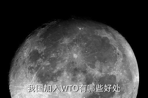 我國加入WTO有哪些好處