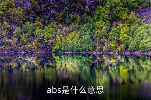 abs發(fā)行是什么意思，abs是什么意思