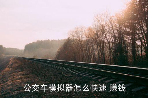 公交車怎么賺錢,公交車模擬器不能快賺錢但可以讓你開車旅行