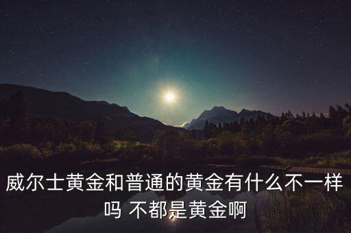 威爾士黃金為什么貴，為什么金子值錢(qián)呢