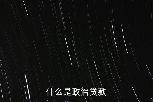 什么是政治貸款