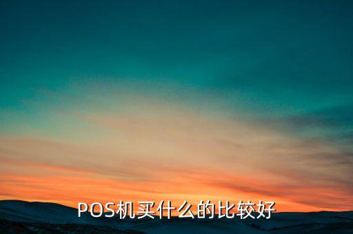 POS機(jī)買(mǎi)什么的比較好