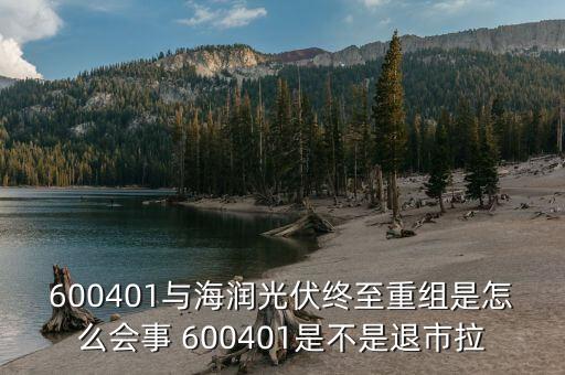 海潤光伏停牌是為什么，600401與海潤光伏終至重組是怎么會事 600401是不是退市拉