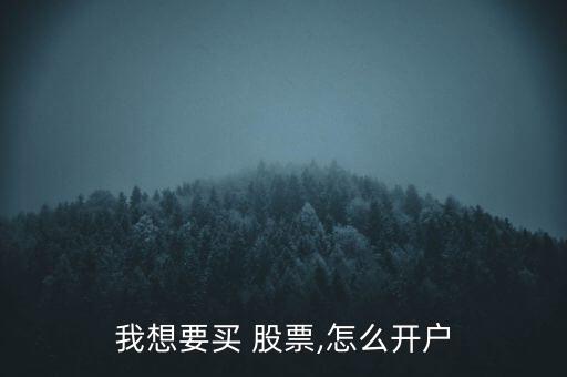 我想要買(mǎi) 股票,怎么開(kāi)戶(hù)