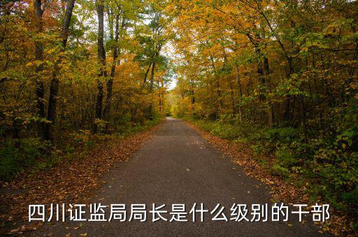 證監(jiān)會(huì)主席是什么級(jí)別，四川證監(jiān)局局長(zhǎng)是什么級(jí)別的干部