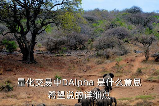 量化交易中DAlpha 是什么意思希望說的詳細(xì)點(diǎn)