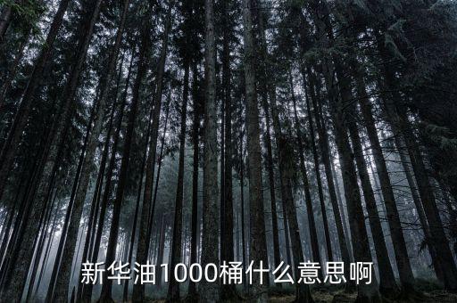 東南油1000桶是什么，什么是千桶日