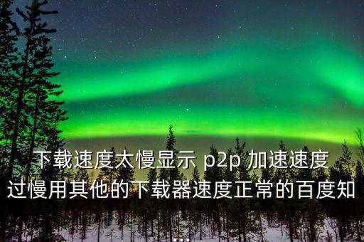 p2p怎么加速,學(xué)?；蛲瑢W(xué)用p2p終結(jié)者來網(wǎng)速應(yīng)該是這樣的