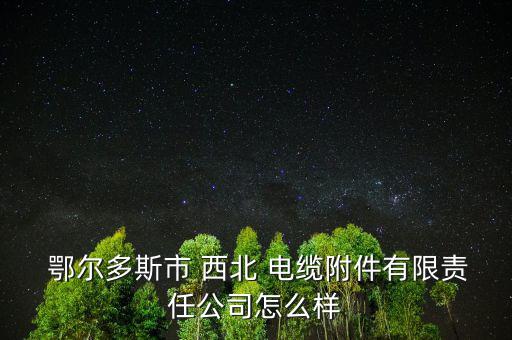 鄂爾多斯西北電纜怎么樣,你說(shuō)的鄂爾多斯北焦電廠(chǎng)是否是真的?