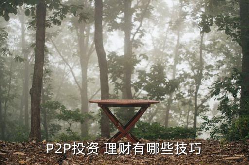 怎么p2p理財,理財有風(fēng)險!