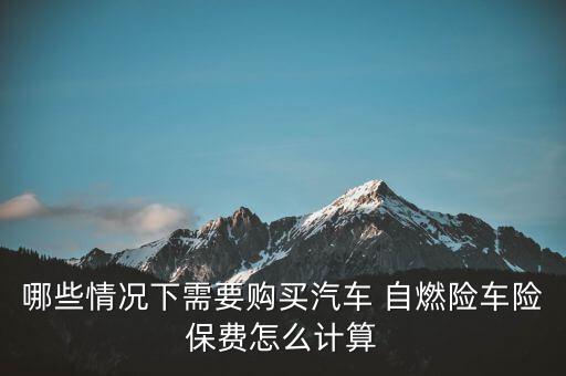 哪些情況下需要購(gòu)買(mǎi)汽車(chē) 自燃險(xiǎn)車(chē)險(xiǎn)保費(fèi)怎么計(jì)算