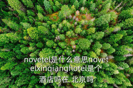 novetel是什么意思novetelxinqianghotel是個(gè)酒店嗎在 北京嗎