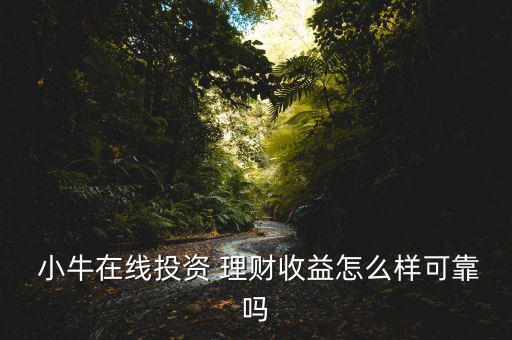  小牛在線投資 理財(cái)收益怎么樣可靠嗎