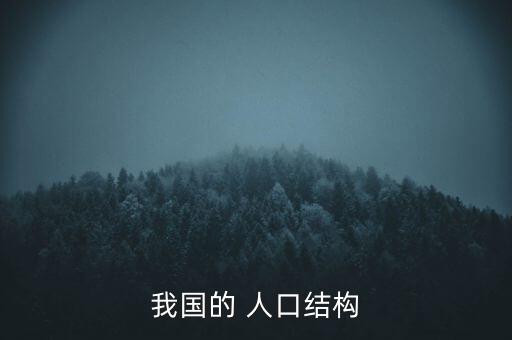 我國的 人口結構